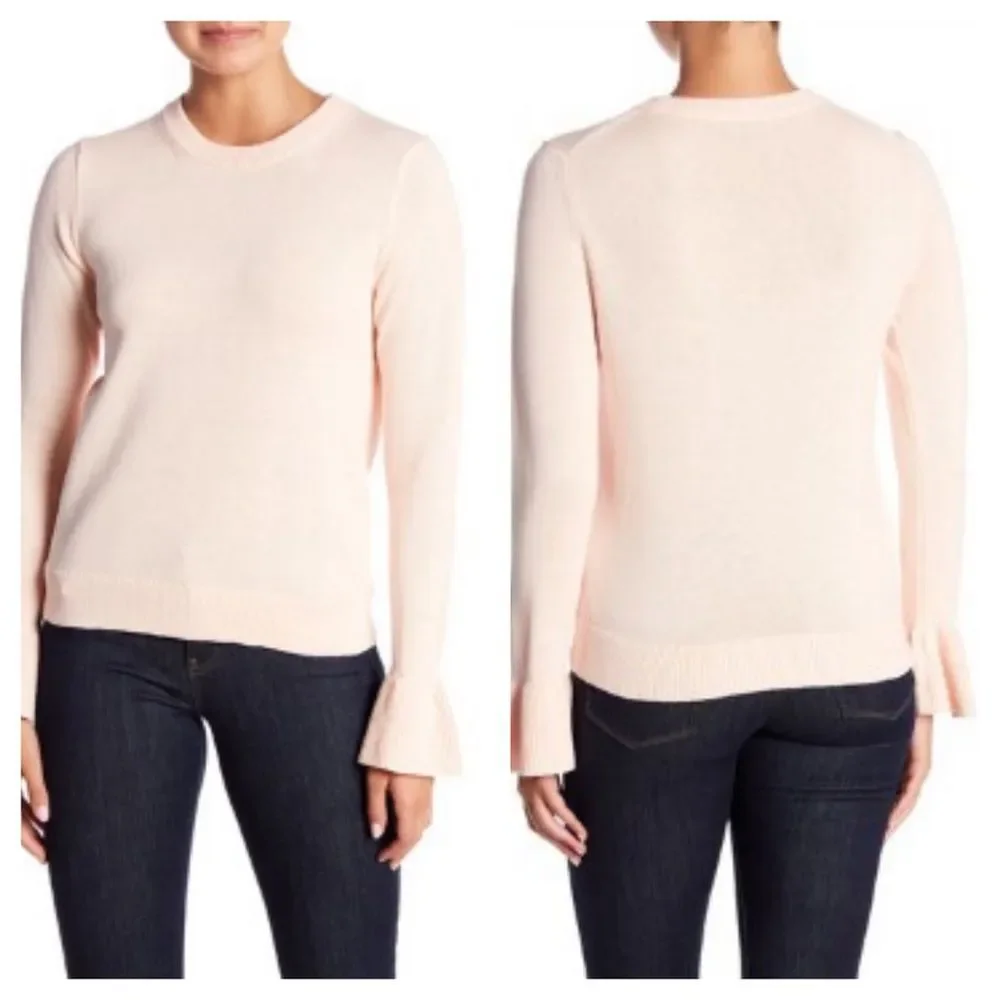 J. Crew Ruffle Cuff Sweater Size M - Picture 1 of 8